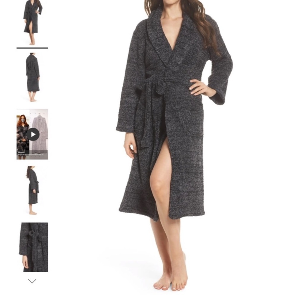 Barefoot Dreams CozyChic Unisex robe sz 2